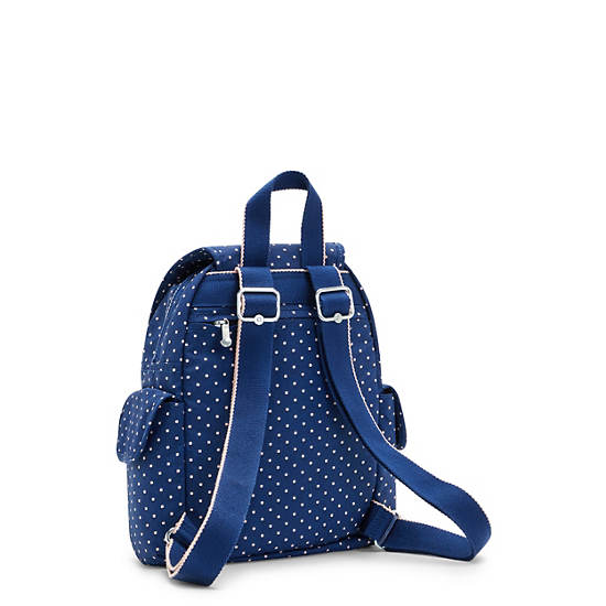 Sacs À Dos Kipling City Pack Mini Printed Bleu | FR 1719XY